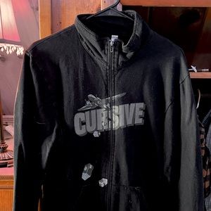 Cursive Band Track Jacket | classic 2000s emo!